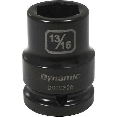 Dynamic 3/4" Drive Standard Socket, Black Phosphate, Tools 3/4" Drive 6 Point SAE, 13/16" Standard Length D020326